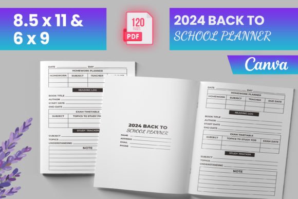 2024 Back to School Planner Canva KDP