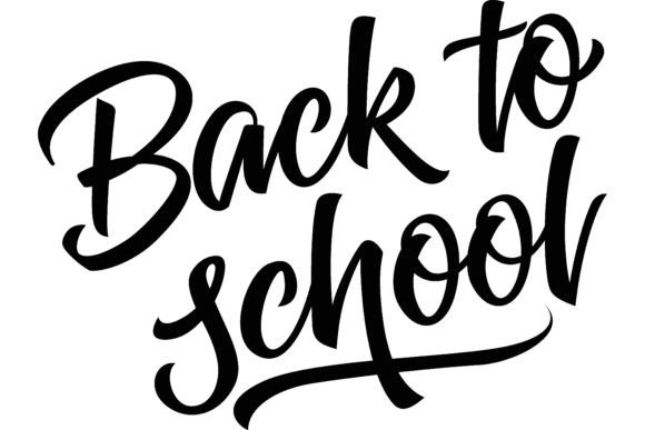 Back to School Calligraphic Lettering. B
