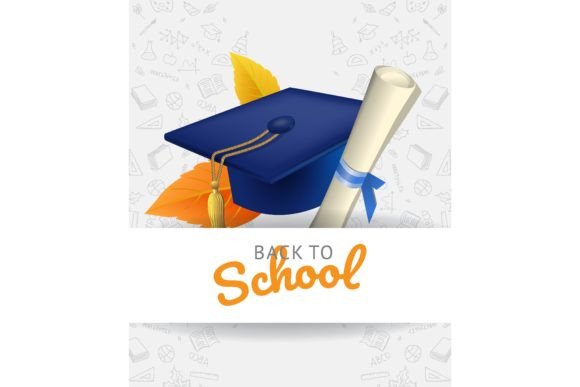 Back to School Lettering with Graduation