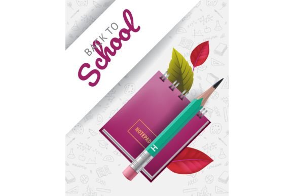 Back to School Lettering with Notebook