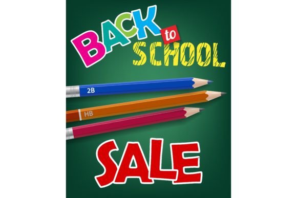 Back to School, Sale Lettering & Graph