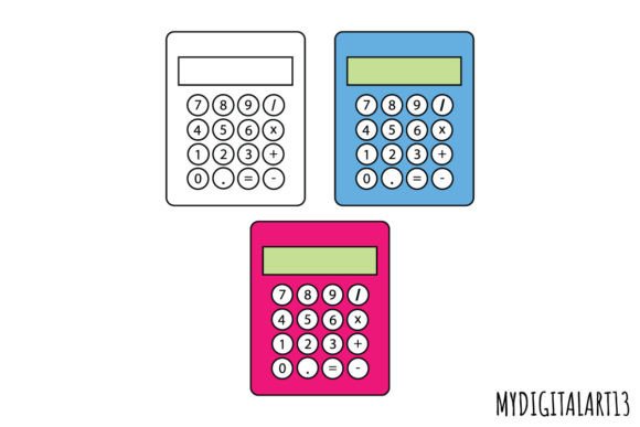 Calculator Clipart for Back to School