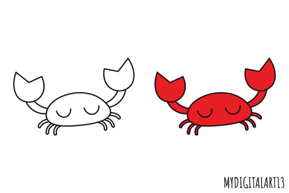 Crab Clipart and Back to School Clipart: Practical Design Assets for Crafters and Educators