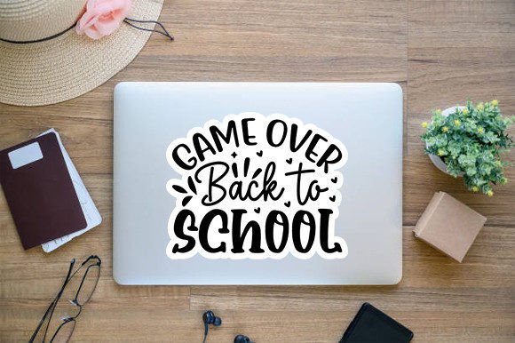 Game Over Back to School Sticker Design: A Strategic Creative Asset for Professionals and Educators