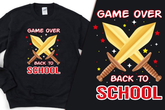 Level Up Game over Back to School Tee
