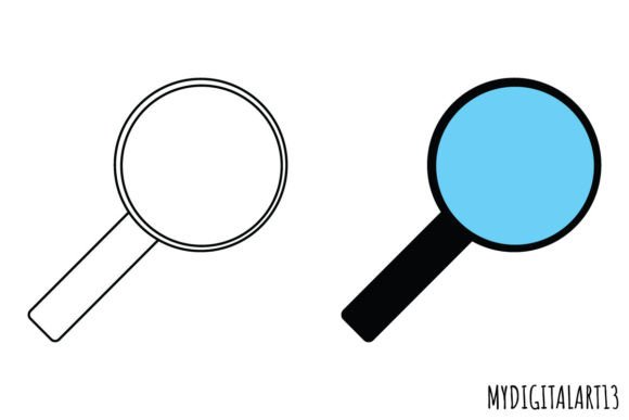 Magnifying Glass Back to School Clipart