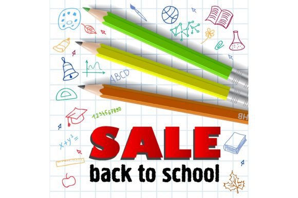 Sale, Back to School Lettering and Color