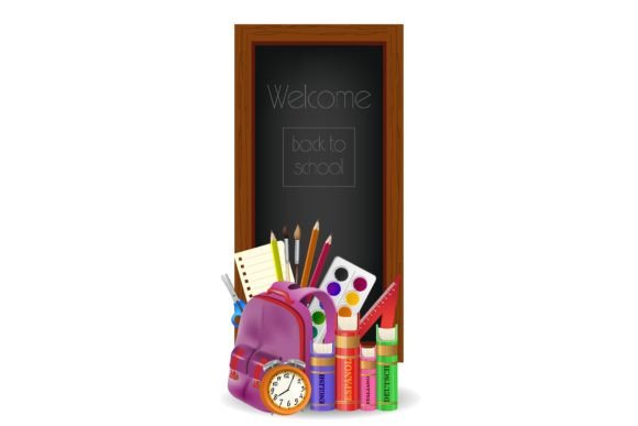 Welcome Back to School Lettering in Fram