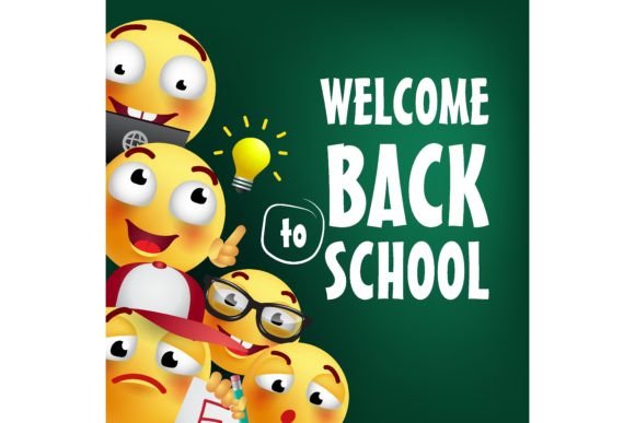 Welcome Back to School Lettering with Sm